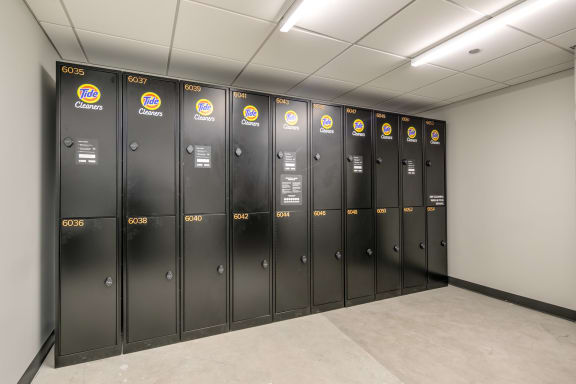 the new lockers are ready for use at The Grand Central, Chicago, IL