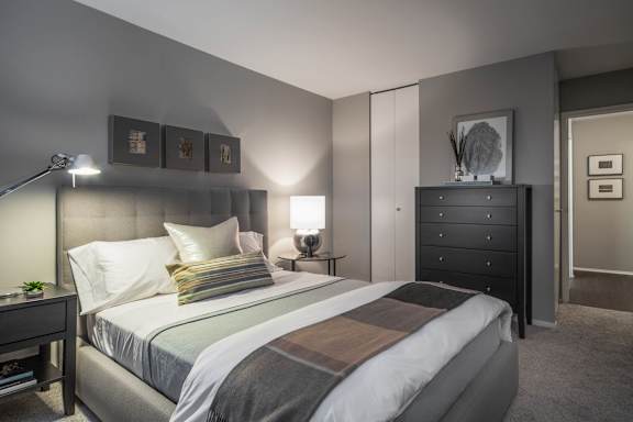 The Montrose Unit Bedroom at The Montrose, Chicago, 60613