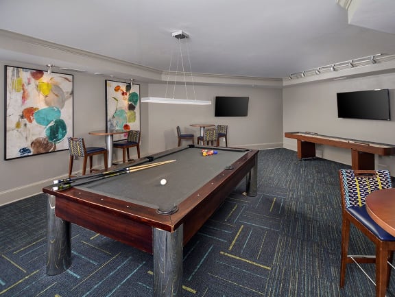 game and sports lounge | The Tribute Apartments in Raleigh, NC
