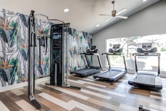 Fitness center  at Veranda La Mesa, California