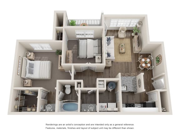 a floor plan of the villas at houston levee west apartments in cordova,