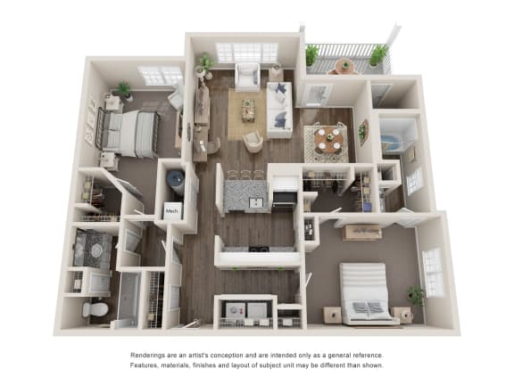 a floor plan of the villas at houston levee west apartments in cordova,