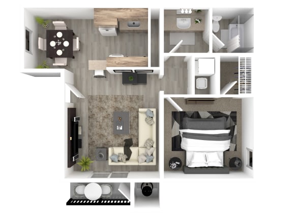 Floor Plan  a floor plan image of the southern apartments in murfreesboro, tn