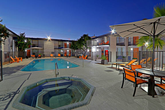 swimming pool at Allora Phoenix in Phoenix, Arizona