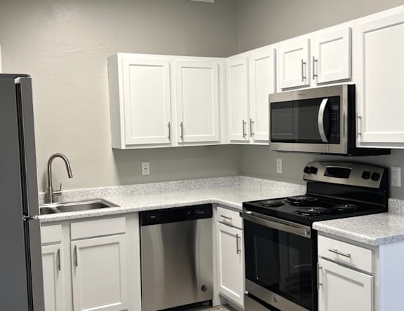 Apartment kitchen at Osborn Place.