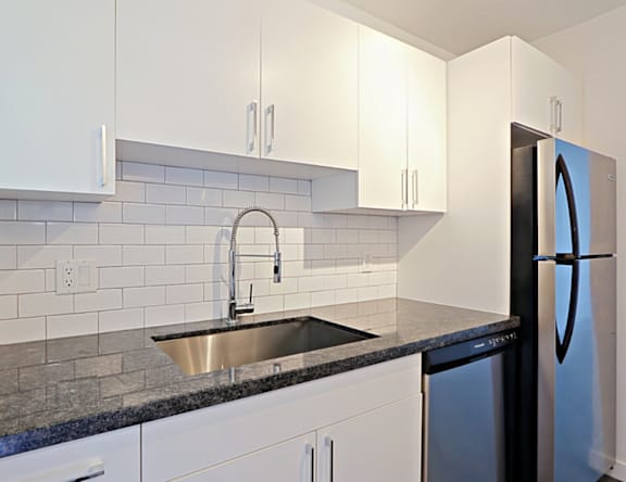 Apartment kitchen at Idle Hours.
