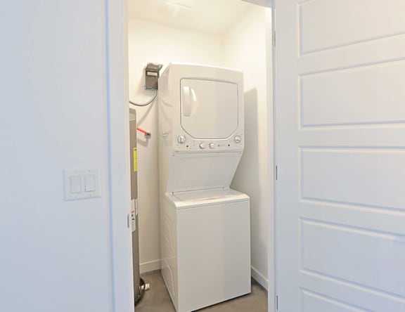 In-home laundry area at Idle Hours.