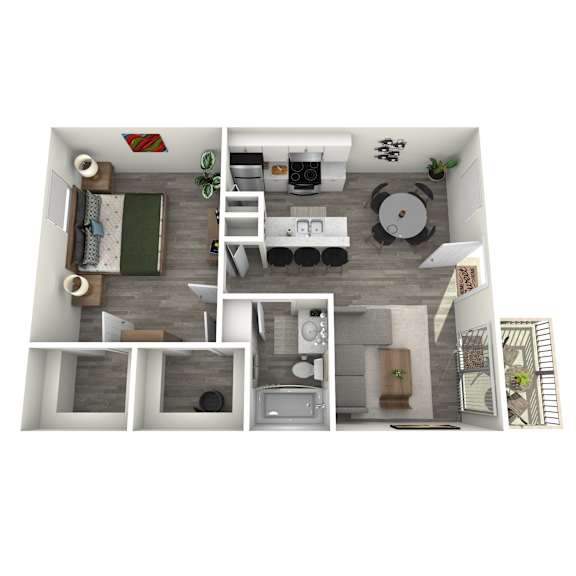 One Bedroom One Bath Large at Tides on McDowell, AZ 85035