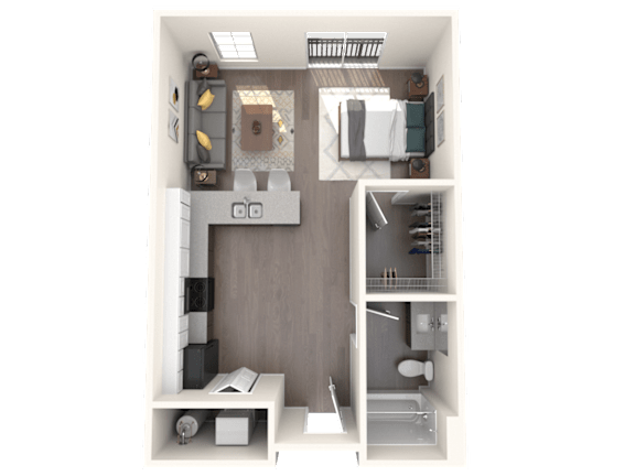 Floor Plan  Lynx Floor Plan at 2051 Apartments, Arizona, 86301
