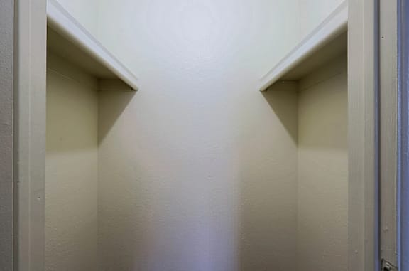 Large empty closet at Sahuaro West Apartments, Phoenix, Arizona