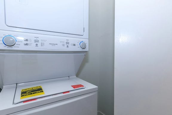 In-unit stacked washer and dryer at Tides at Mesa, Mesa, Arizona 85204