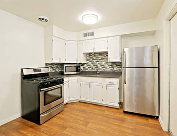 Apartment kitchen at Osborn Place.