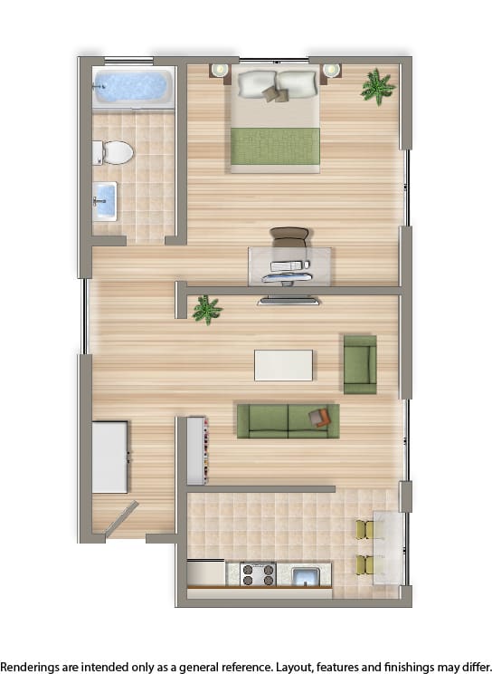 6100 14th street one bedroom floor plan