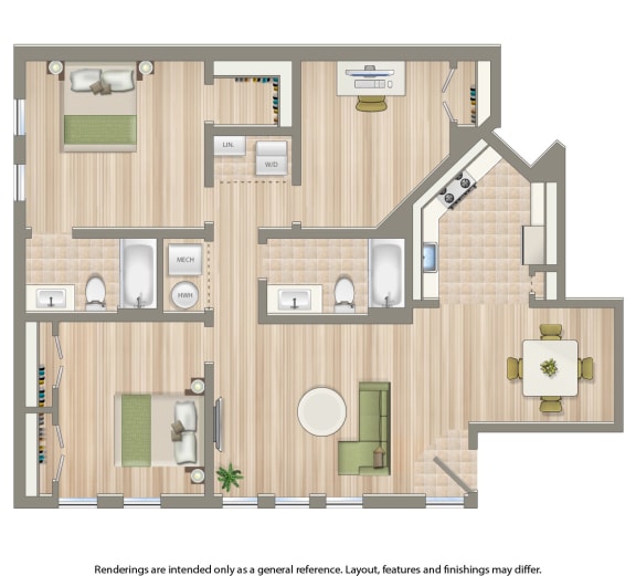 Floor Plans of Sheridan Station South in Washington, DC