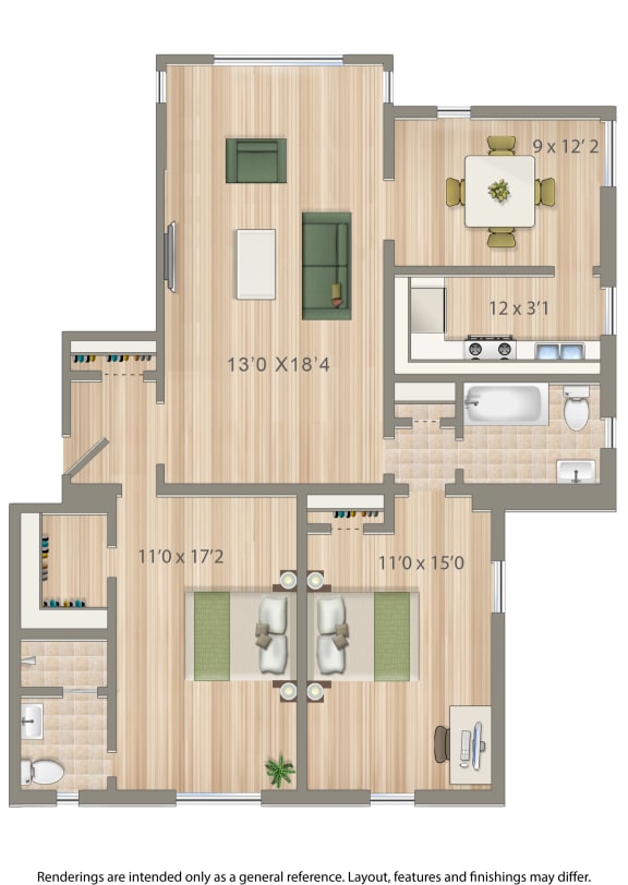 Floor Plans of 2800 Woodley Rd in Washington, DC