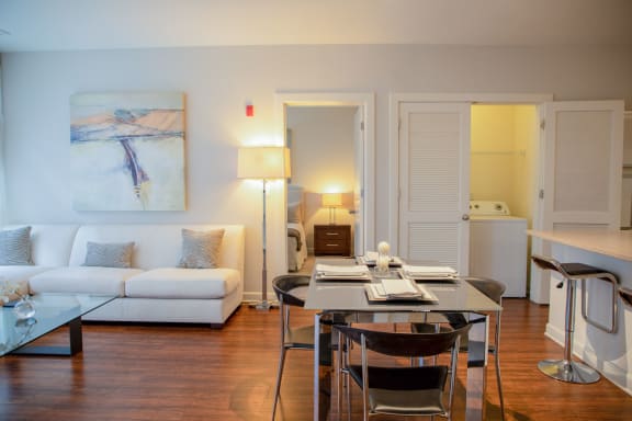 Modern Living Room at Metro Crossing Apartments, Owings Mills, MD, 21117