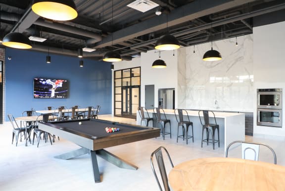 Game Room at The Met at Metro Centre Apartments, Owings Mills, MD, 21117