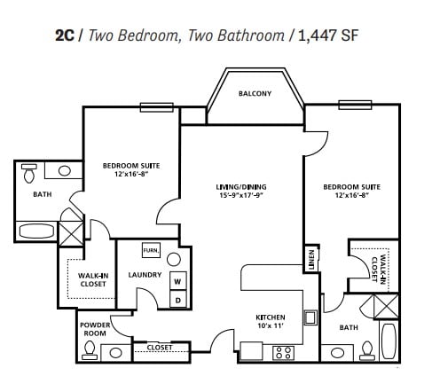 2 Bedroom Apartments in Midtown Baltimore | Symphony Center Apartments