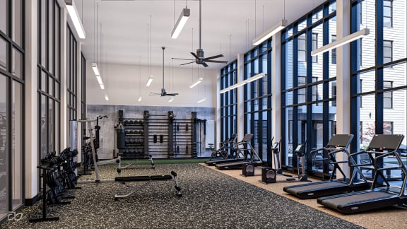 Gym at The Willard, Owings Mills, Maryland