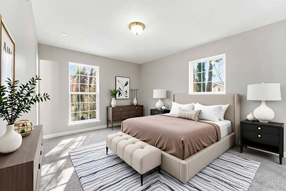 Large and cozy bedroom at The Reserve at Brookhaven, Atlanta
