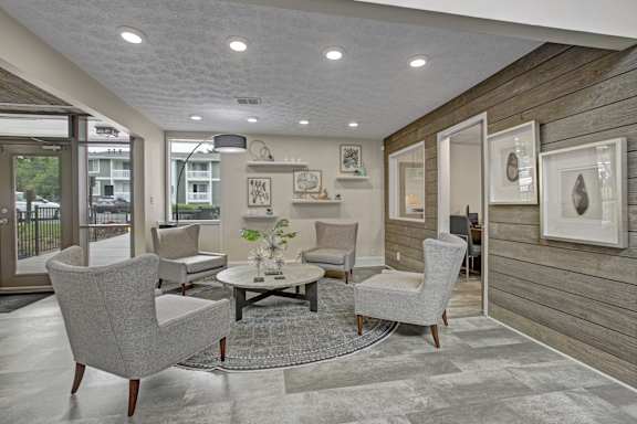 Bright Lobby at Lacota Apartments, Atlanta, Georgia