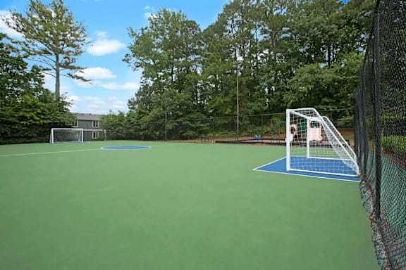 Goal post at Lacota Apartments, Atlanta
