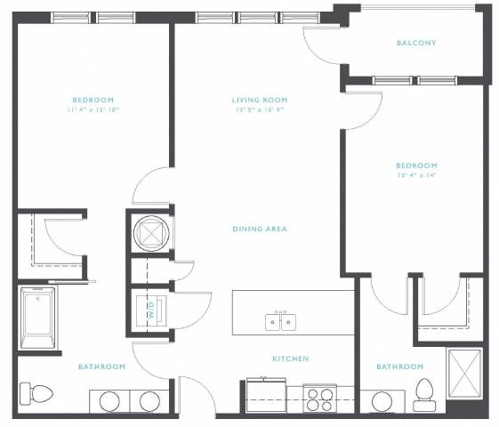 Floor Plan  Deerfield Floor Plan at Residence at Tailrace Marina, Mount Holly