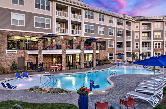Resort Style Pool at Residence at Tailrace Marina, Mount Holly