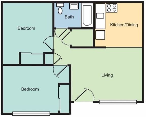a diagram of a floor plan of a house