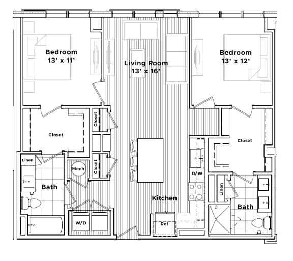 a floor plan of a house at Madison West Elm, Pennsylvania