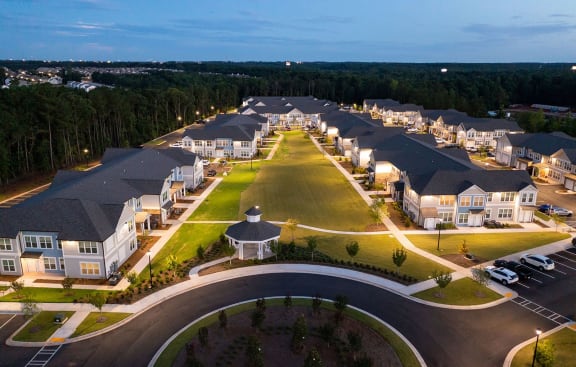 Aerial photo of community at Carmel Vista, Georgia, 30253