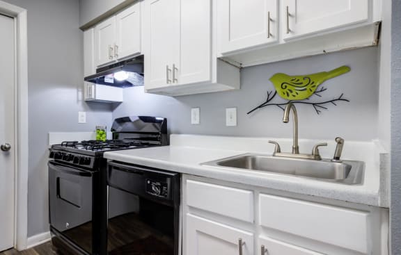 renovated apartment kitchen at Laurel Oaks, Raleigh, NC, 27613