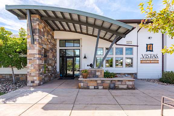 Exterior of the Clubhouse at Vistas at Jackson Creek, Monument, Colorado