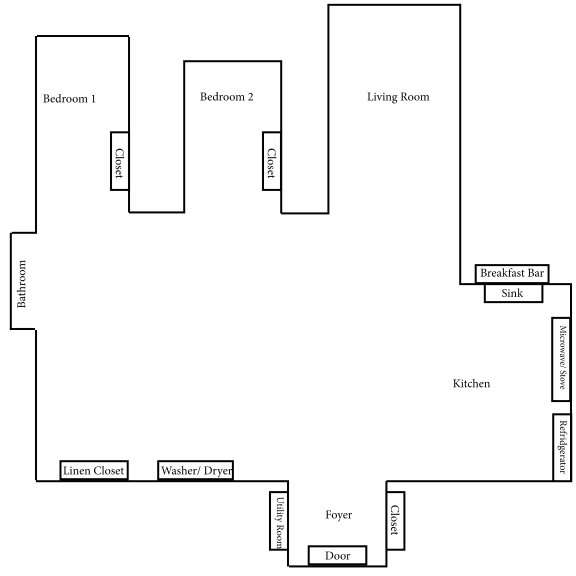 2 BR/ 1 BA