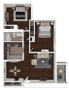 a floor plan with a bedroom and a bathroom