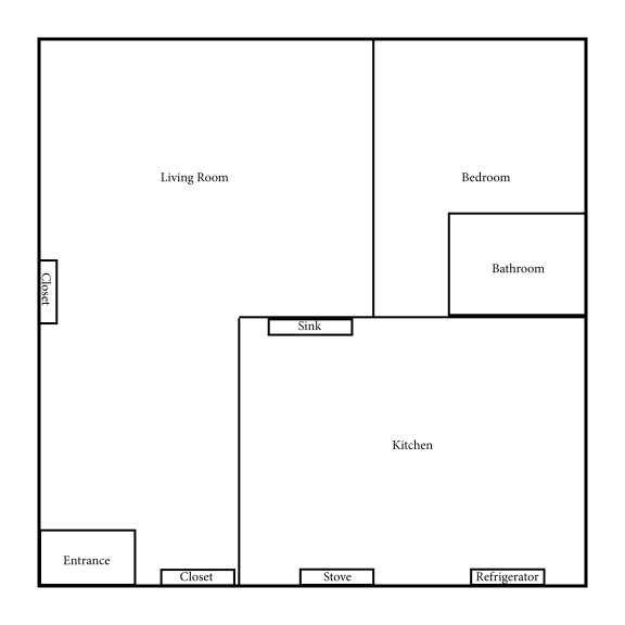 1 BR/ 1 BA
