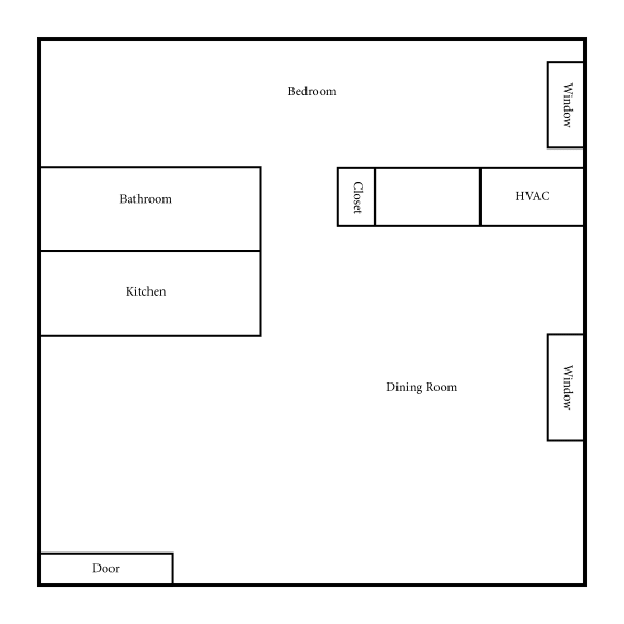 1 BR/ 1 BA