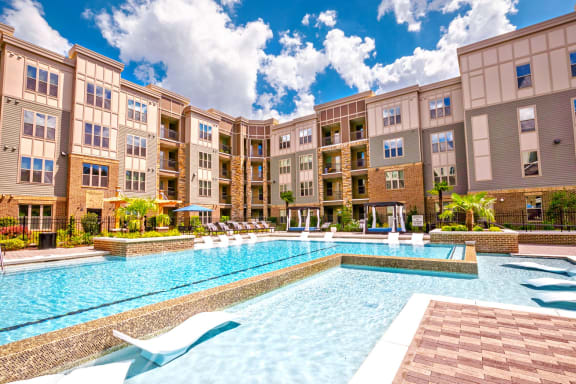 Artesia Big Creek Pool with Lounge Chairs