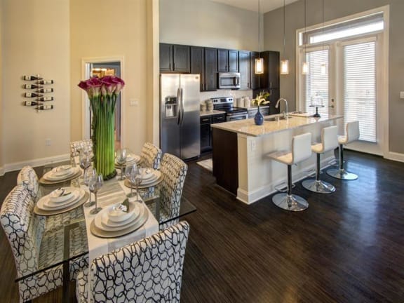 Dining and Kitchen at LaVie Southpark, Charlotte, NC