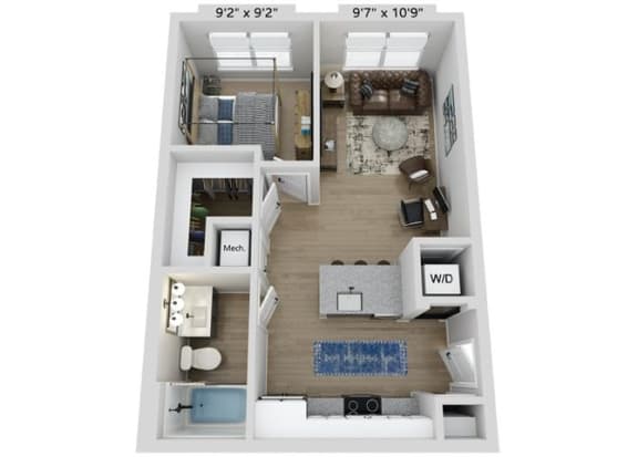 1 bed 1 bath at Elwood Apartments, North Carolina, 28079