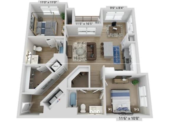 2 bed 2 bath at Elwood Apartments, North Carolina, 28079