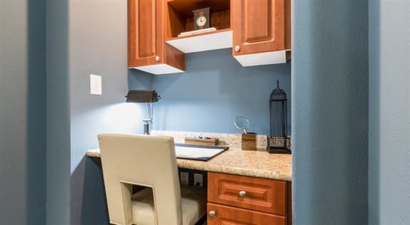 Built in desks  at Centerview at Crossroads, North Carolina