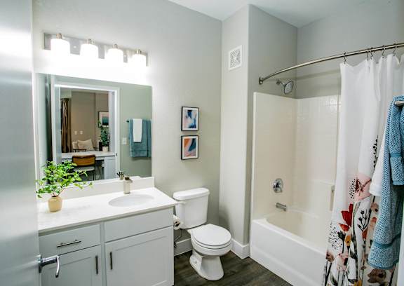 Bathroom With Bathtub at Octave Apartments, Las Vegas, Nevada