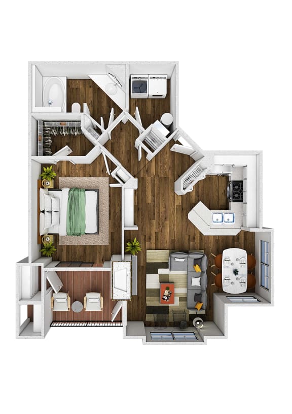 The Bluffs at Highlands Ranch Apartments in Highlands Ranch, Colorado Juniper Floor Plan