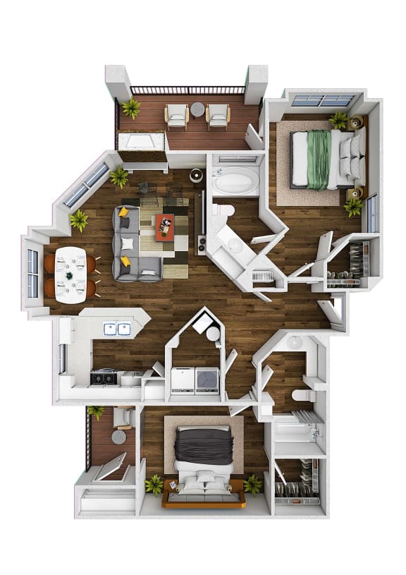 The Bluffs at Highlands Ranch Apartments in Highlands Ranch, Colorado Timberline Floor Plan
