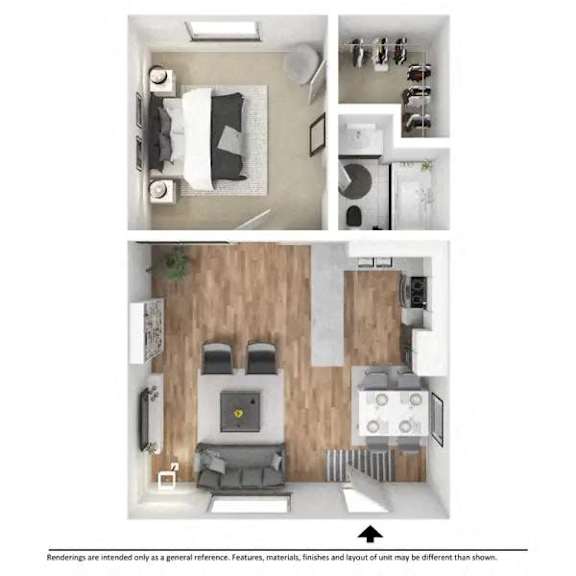 the outlook floor plan  studio  503 sq ft