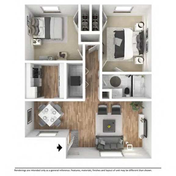a 1 bedroom floor plan                 503 sq ft