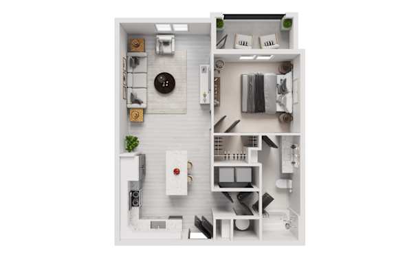 A white and wood kitchen with a white fridge, black stove, and a white oven.