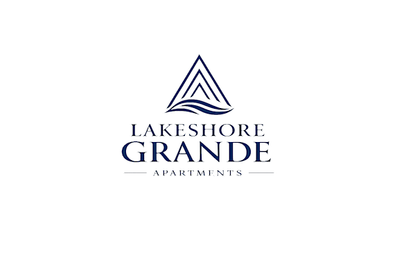 The image is a logo for Lakeshore Grande Apartments.