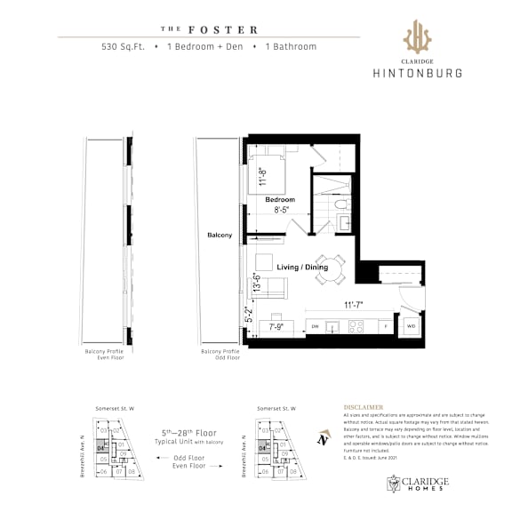 A black and white image of a floor plan for a property by Claridge Homes.